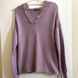 🆕 Purple over sized hooded sweater in size M